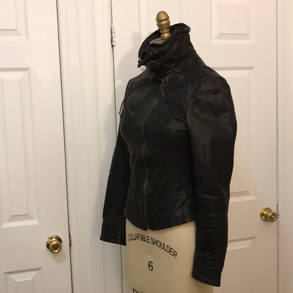 All saints goat leather jacket - Picture 3 of 8